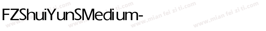 FZShuiYunS Medium字体转换